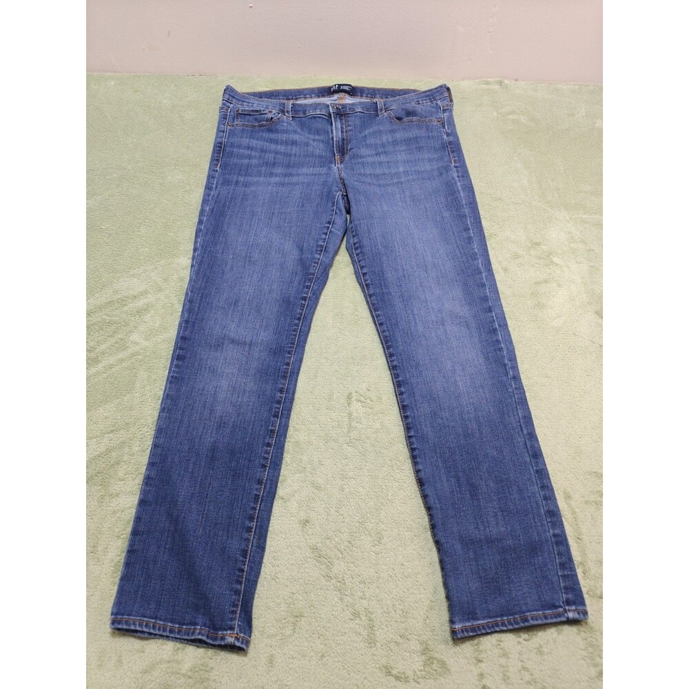 Gap Denim Women Sz 18/34 Regular Classic Straight Blue Jeans Stretch Comfort